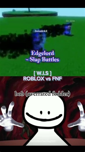 Edgelord (Slap Battles) vs bob (fnf) | WIS Edit // #roblox #edit #1v1 #fnf #robloxedit #games #fypシ