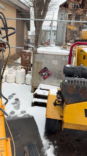A big change in the neighborhood yesterday (Jan8th) .. out behind us on walker street ! | Classic Rentals LTD.