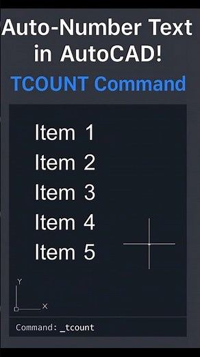 Transform Your AutoCAD Skills with the TCOUNT Command #autocad #skills
