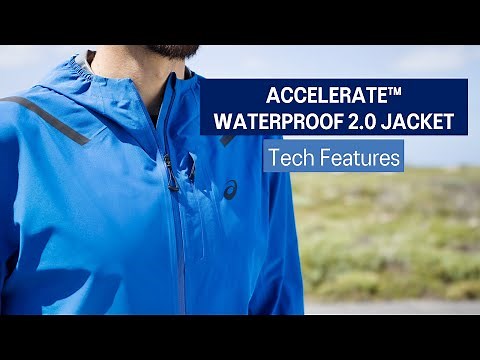 ACCELERATE™ WATERPROOF 2.0 JACKET Tech features | ASICS