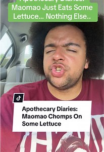 This whole skit came to life just cause I thought it would be funny to eat lettuce by biting into it. Thank you @Vio #anime #apothecarydiaries #maomao #jinshi #thatspiritguy