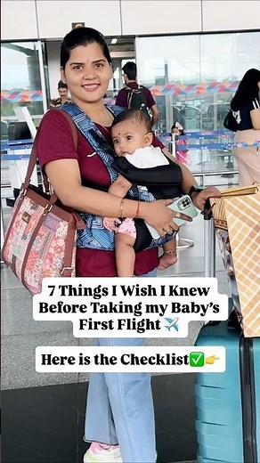 Baby’s First Flight Checklist: Everything You Need To Know #babytravel #firstflight #flyingwithbaby