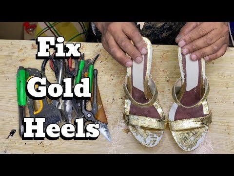 Gold Heel Restoration | Stunning DIY Shoe Repair Tutorial