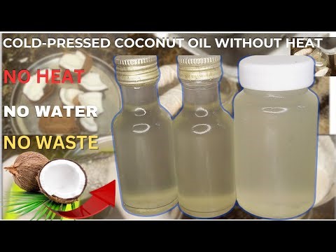 Cold-Pressed Coconut Oil Without Heat | Unique & Easy DIY Method!