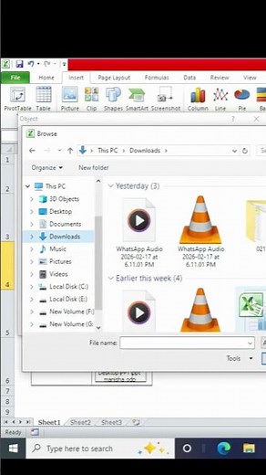 How to attach file in excel I attach pdf in excel I attach other file in excel #excel #shorts #file