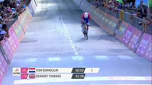 Tom Dumoulin last meters before the finish line! He got 47,178 km/h of average speed, great! | Giro d'Italia