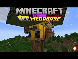 Minecraft How to Build a Giant Tree Bee House Megabase -Tutorial- #gearsaw