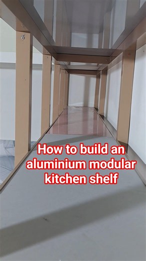 How to build an aluminium modular kitchen shelf