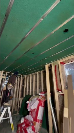 How to put the ceiling with soundproofing drywall along with steel channel (fast)