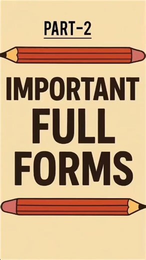 👉Full Forms You Didn’t Know! 😱 | Important Full Forms Part 2 🪄✍️#learnenglish