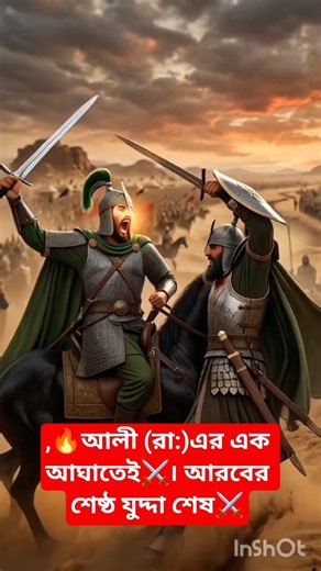 🔥আলী (রা:)এর এক আঘাতেই⚔️ আরবের শ্রেষ্ঠ যুদ্দা শেষ⚔️ #HazratAliBattle #IslamicViralShorts #Zulfiqar