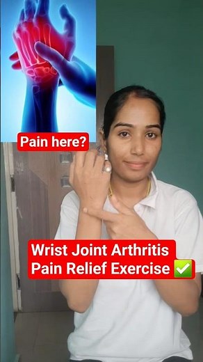 Wrist Joint Arthritis Pain Relief Exercise #wristjointarthritis #wristexercise #physiotips