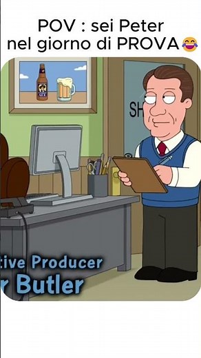 😂Peter Griffin durante l'ispezione del lavoro #familyguy #relatable