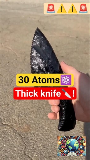 Sharpest Knife🔪 on Earth!🌎 #obsidian #sharpestknife