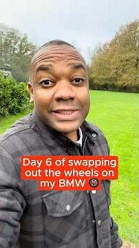 Day 6 of swapping out the wheels on our BMW Z4