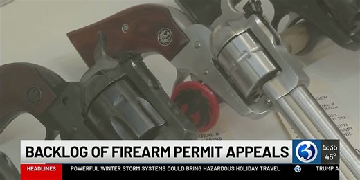 Connecticut firearms permit appeals face two-year backlog