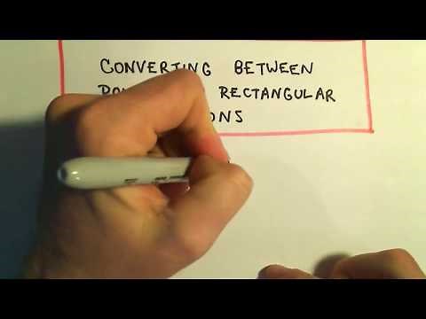Converting Between Polar and Rectangular Equations, Ex 1
