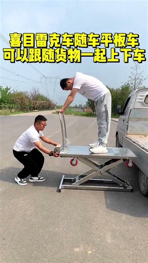 Electric Lift Flatbed Cart | 1.7m Height | 300kg Load | Van & Truck Loading