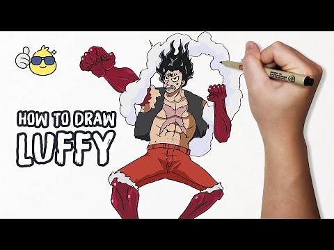 How to Draw Luffy Gear 4 Snakeman Step by Step | Duc Draw