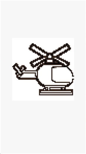 【アイロンビーズ図鑑】ヘリコプターをアイロンビーズで作る｜のりもの図鑑#Pixel Beads #Shorts