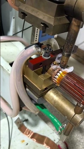 Rotor welding automotive spot welding equipment supplier #welding #motor #manufacturing