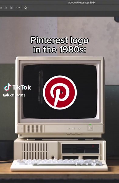 Evolution of the Pinterest Logo in the 1980s
