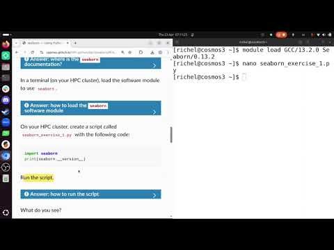 Lecture 3E: seaborn on LUNARC's resource cosmos