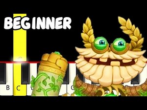 My Singing Monsters - Gold Island - Fast and Slow (Easy) Piano Tutorial - Beginner - Videos For Kids