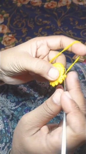 How to Handmade wool thread flower design 🌼 #crochet #knitting #pattern