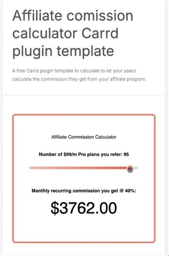 Commission calculator in Carrd 🧮 #carrd