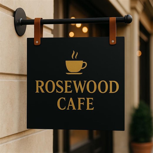 Custom Blade Sign | Outdoor Business Sign | Double-sided Shop & Storefront Signage | Personalized Hanging Sign for Cafés - Restaurants - Etsy