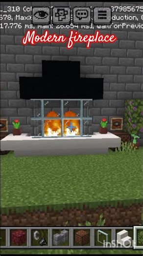 How to Make Modern Fireplace in Minecraft 🔥
