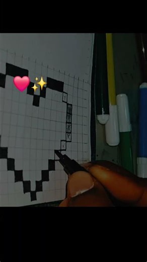 Heart ❤️ ✨️ #art #drawing #pixelart #heart #song #music #subscribe #like