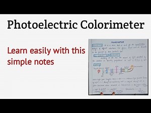 #Photoelectric Colorimeter explained easily in Telugu #Simple notes #Online Microbiology