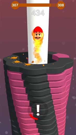 Stack ball highest score max lvl209 gameplay #stackball #viral​ ​#shorts #gaming