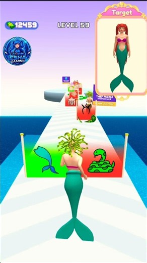 Build A Mermaid Girlfriend Level-59 Gameplay. #games #shorts #13million #buildagame #ytshorts