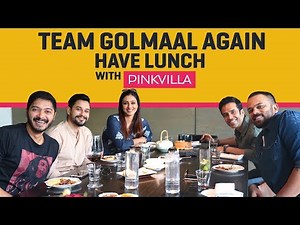 Team Golmaal Again has Lunch with Pinkvilla | Bollywood | Tabu | Rohit Shetty | Shreyas Talpade