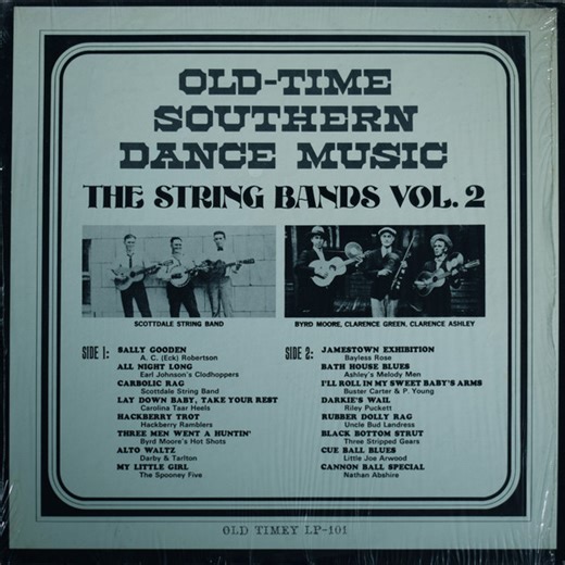 Various - Old Time Southern Dance Music : The String Bands Vol 2