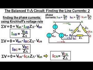 Electrical Engineering: Ch 13: 3 Phase Circuit (18 of 42) Find Line Current in Y-Delta Circuit 2