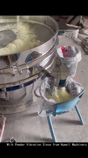Watch Milk Powder Get Filtered by Vibrating Sieve Machine #satisfying #machinery
