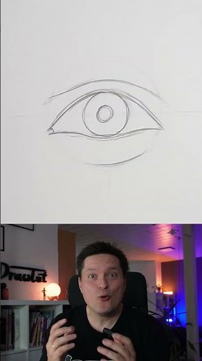 So zeichnest du ein Auge 👁️✏️ Schritt für Schritt Anleitung und Tipps #zeichnen #zeichnenlernen