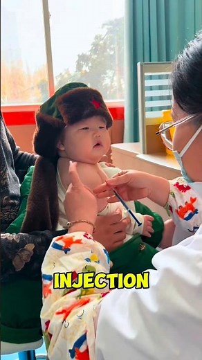 The Bravest Kid Getting His First Injection #shorts