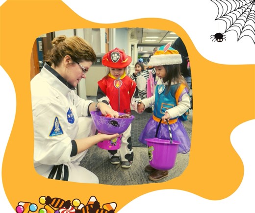 🎃 Kick-off Halloween at the library! Wear your Halloween costume for a special story time at 10:30 a.m. with not-so-spooky books and songs. After story time, trick-or-treat throughout the library. Librarians will be in costume, handing out treats to our youngest patrons! 👻 | Rapid City Public Library