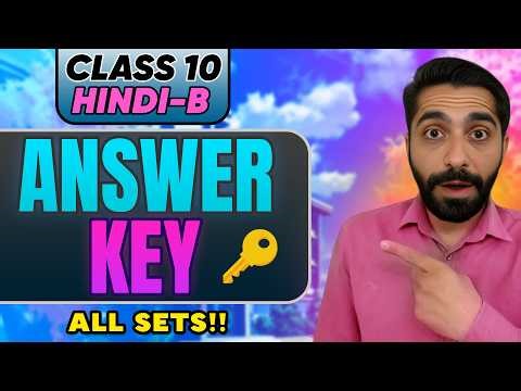 CBSE Class 10 Hindi B Answer Key 2026 | Answer Key Hindi B Class 10 2026 | All Sets | 02 Mar 2026