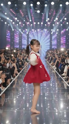 Bé gái catwalk và tạo dáng