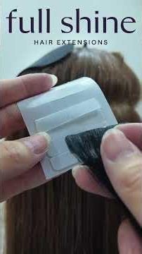 How to apply replacement tape to used tape-in hair extensions ✨