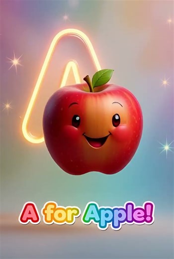 A for Apple 🍎 | Cute ABC Learning for Kids | Little Apple ABC