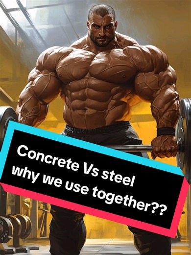 Concrete and mild steel are like bone and muscle — one is strong in compression, the other fights tension. Alone they struggle, together they carry the world. #university #engineering #student #civilengineering #SiteEngineering