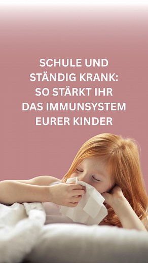 🦠 Kaum startet die Schule, schon sind die ersten Infekte da… 😣 Das Immunsystem unserer Kinder steht jetzt besonders unter Druck – neue Umgebung, viele Kontakte, weniger Schlaf, mehr Stress. Eine gute Abwehr ist daher wichtiger denn je. 💪 Vitamine, Mineralstoffe und Eiweiß unterstützen die Abwehrkräfte – aber Hand aufs Herz: Nicht jedes Kind isst ausgewogen. Und das ist okay! Wichtig ist, dass wir als Eltern das Immunsystem kontinuierlich stärken – mit abwechslungsreicher Ernährung und, falls 