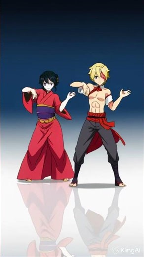 Demon Slayer nezuko dancing with zenitsu in animation